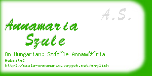 annamaria szule business card